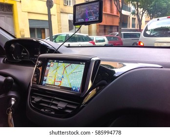 The Navigation System In The Abstract Car