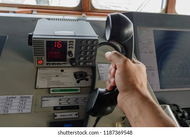 Navigational Control Panel And Vhf Radio