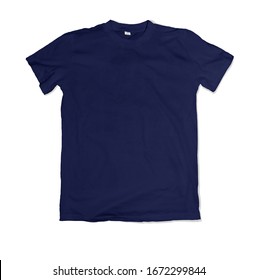 Navy Blank Tshirt Template Ready For Your Own Graphics.