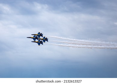 Navy Blue Angels Fly Over 