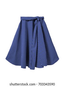 Navy Blue Black Checkered Skirt Long Stock Photo 703343590 | Shutterstock