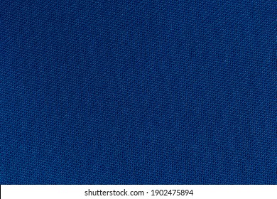 Navy Blue Fabric Cloth Polyester Texture Background.