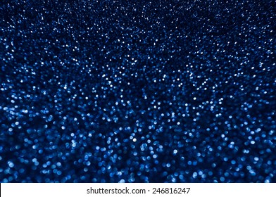 Navy Blue Glitter Christmas Abstract Background