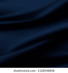 Navy Blue Silk Texture - Abstract Modern Background