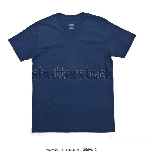 Navy Blue Tshirt Template Ready Your Stock Photo (Edit Now