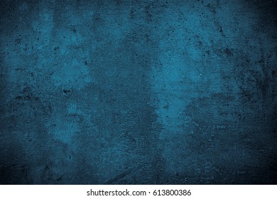 Navy Monochrome Slate Background. Empty Dark Blue Concrete Stone Surface Texture. Free For Design