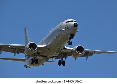 Navy P8 Poseidon Landing In Boise 