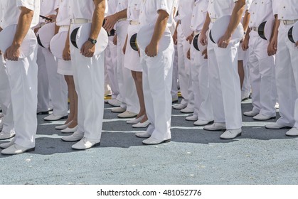 Navy Personnel In Formation