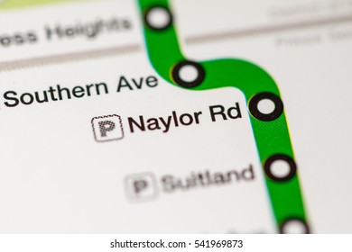 Naylor Rd Station. Washington DC Metro Map.