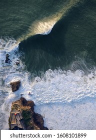 Nazare Aerial Surf Big Wave Drone