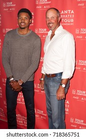 NBA Player Kent Bazemore And Matt Kuchar Attends The Atlanta Celebrates The 3rd Annual THE TOUR CHAMPIONSHIP On Sept. 18th, 2017 At The  College Football Hall Of Fame In Atlanta Georgia - USA