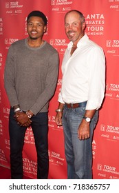 NBA Player Kent Bazemore And Matt Kuchar Attends The Atlanta Celebrates The 3rd Annual THE TOUR CHAMPIONSHIP On Sept. 18th, 2017 At The  College Football Hall Of Fame In Atlanta Georgia - USA