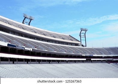 NCAA American College Football Field At Georgia, USA.