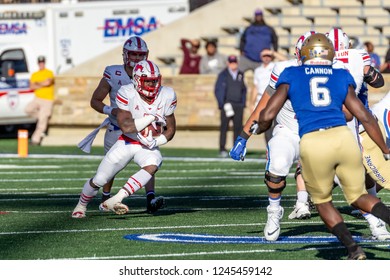 NCAA Football SMU Vs Tulsa, Tulsa, USA - 24 Nov 2018: Running Back Ke'Mon Freemon Runs The Ball.