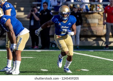 NCAA Football SMU Vs Tulsa, Tulsa, USA - 24 Nov 2018: Receiver Keylon Stokes (2) Goes In Motion.