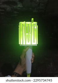 Nct lightstick are very beautiful at night