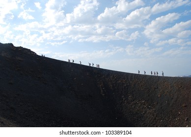 Nea Kameni Way. Santorini Greece