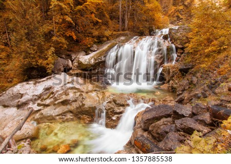 Similar – Wasserfall des Würfels, Selva de Irati, Navarra