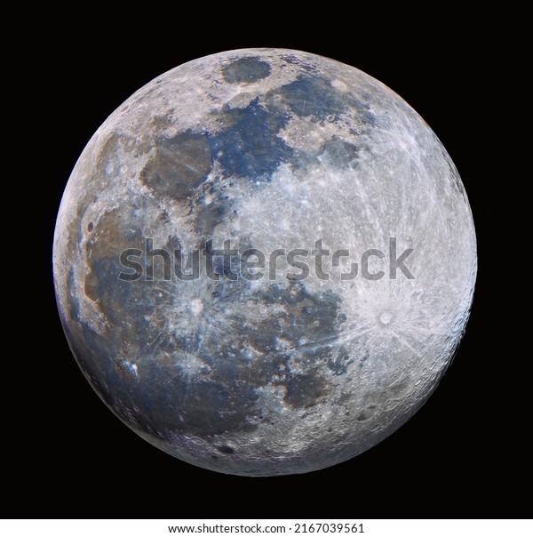 The Near Full Moon in\
Color