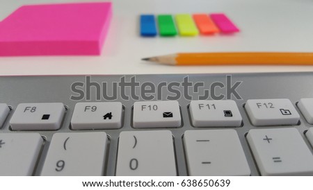 Neat Looking Office Desk Stock Image Download Now