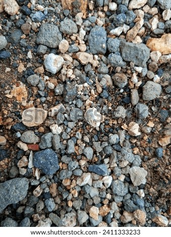 'Neatly arranged pebbles, a simple beauty that soothes the eyes.' Foto stock © 