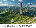 Nebelhorn Cable Car in the Bavarian Alps above Oberstdorf, Germany