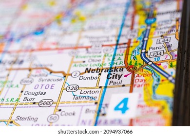 Nebraska City On The USA Map