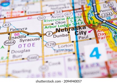 Nebraska City On The USA Map