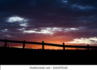 Nebraska Sunset Over The Ranch