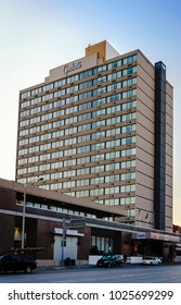 Nebraska, USA - Aug 8, 2017: The Graduate Lincoln, A Modern Hotel Within Walking Distances To Haymarket Railway Station And The University Of Nebraska, Lincoln.