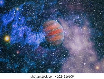 Nebula and galaxies in space. Elements of this image furnished by NASA.