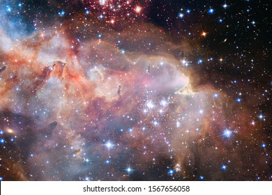 Nebula and galaxies in space. Elements of this image furnished by NASA.