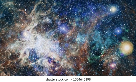 Wall Clock Stars Space Universe Galaxy Nebula Galactic Systems Planets