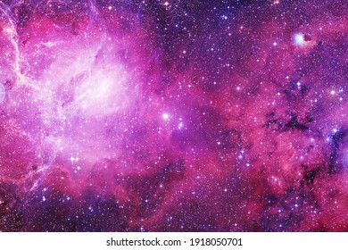 Nebula In Outer Space. Gas And Dust Clouds. Elements Of This Image Furnished By NASA.