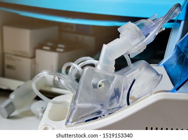 Nebulizer with mask concept for use - Shutterstock ID 1519153340