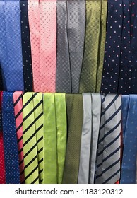 Neck Colorful Ties On Hanging 
