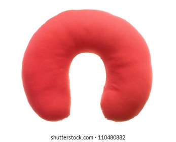 A Neck Pillow Isolated Against A White Background