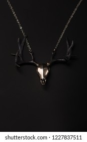 Necklace With Dee Skull, Gothic Jewelry