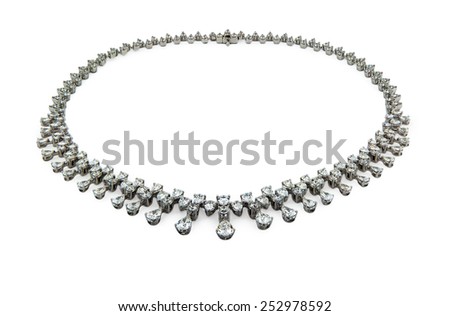 Necklace isoated on a white background