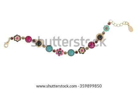 necklace isolated on white