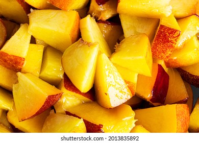 Nectarine isolated on a white background. Nectarine fruit. High quality photo