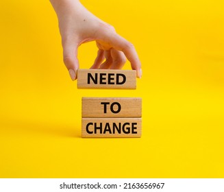 Need Change Symbol Concept Words Need Stock Photo 2163656967 | Shutterstock