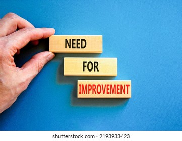 Need Improvement Support Symbol Concept Words Stock Photo 2193933423 ...