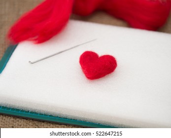 Needle Felting. Heart