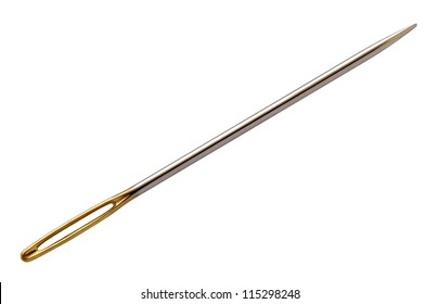Needle on a white background - Shutterstock ID 115298248