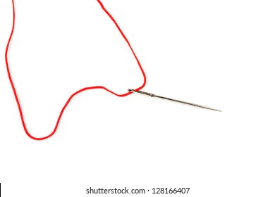 Needle With Red String