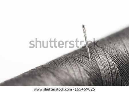 Similar – Image, Stock Photo Resilience, enduring pain, needles from a conifer stuck in your hand