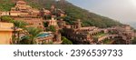 Neemrana Fort Palace - 15th century Fort located in Neemrana in Alwar Rajasthan India. Old medieval Fort-Palace built on Aravalli hills. Perfect weekend getaway from Delhi. Famous Luxury Resort India.