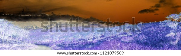 Negative Panoramic Valley Stock Photo 1121079509 | Shutterstock