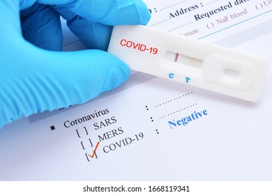 Negative test result by using rapid test device for COVID-19, novel coronavirus 2019 found in Wuhan, China